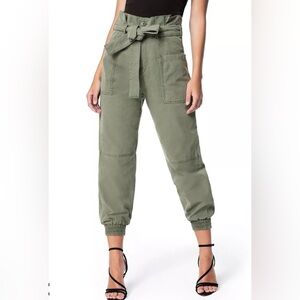 Joes High Waisted Paperbag Utility Jogger Pants Size 24